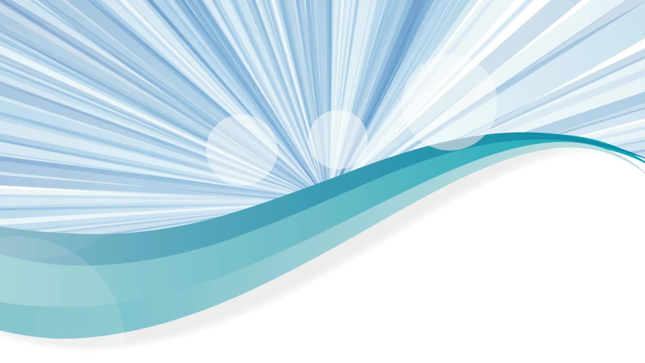 모션 배너 디자인에서 유용한 선버스트의 추상적인 디자인, 애니메이션 파란색 일러스트레이션, 파도와 함께 방사형 패턴.