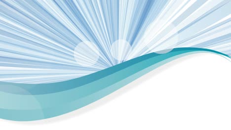 abstract design of sunburst useful in motion banner design. animated blue illustration. radial pattern with waves.