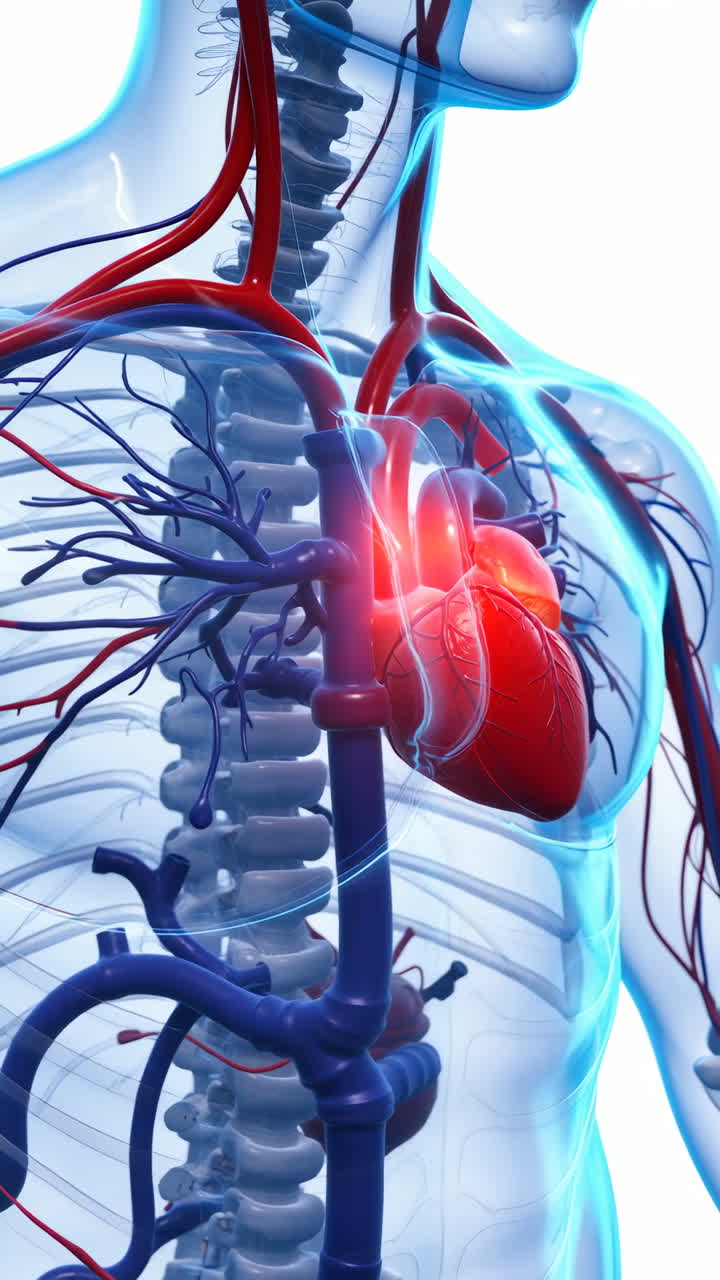 Illustrazione dell'anatomia del cuore umano