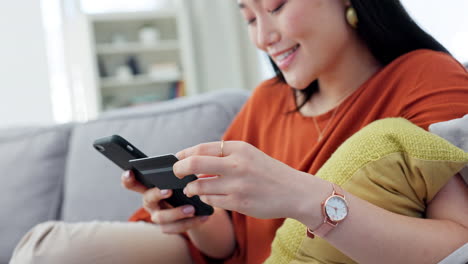 Credit card, website and woman with a phone