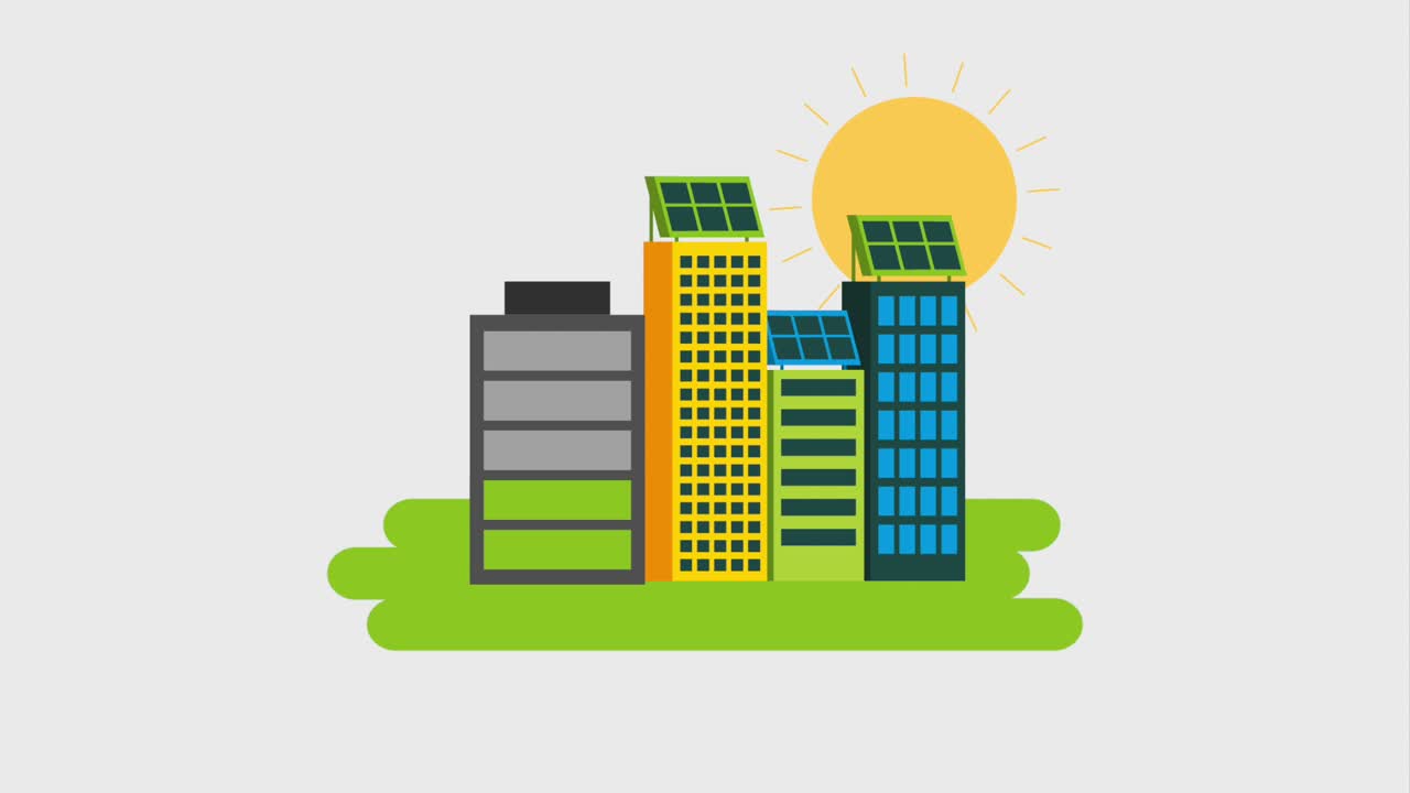 animazione eco-energetica verde
