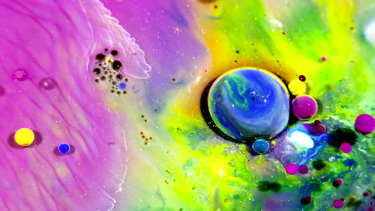 pintura de tinta de arte explotan difusión en la esfera