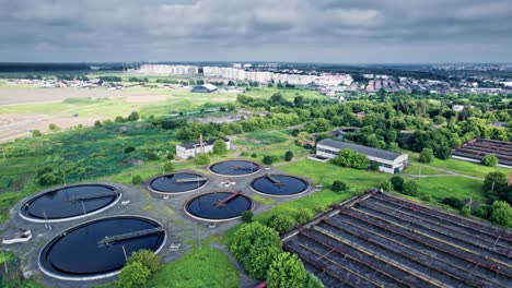 outdoor wastewater cleaning complex