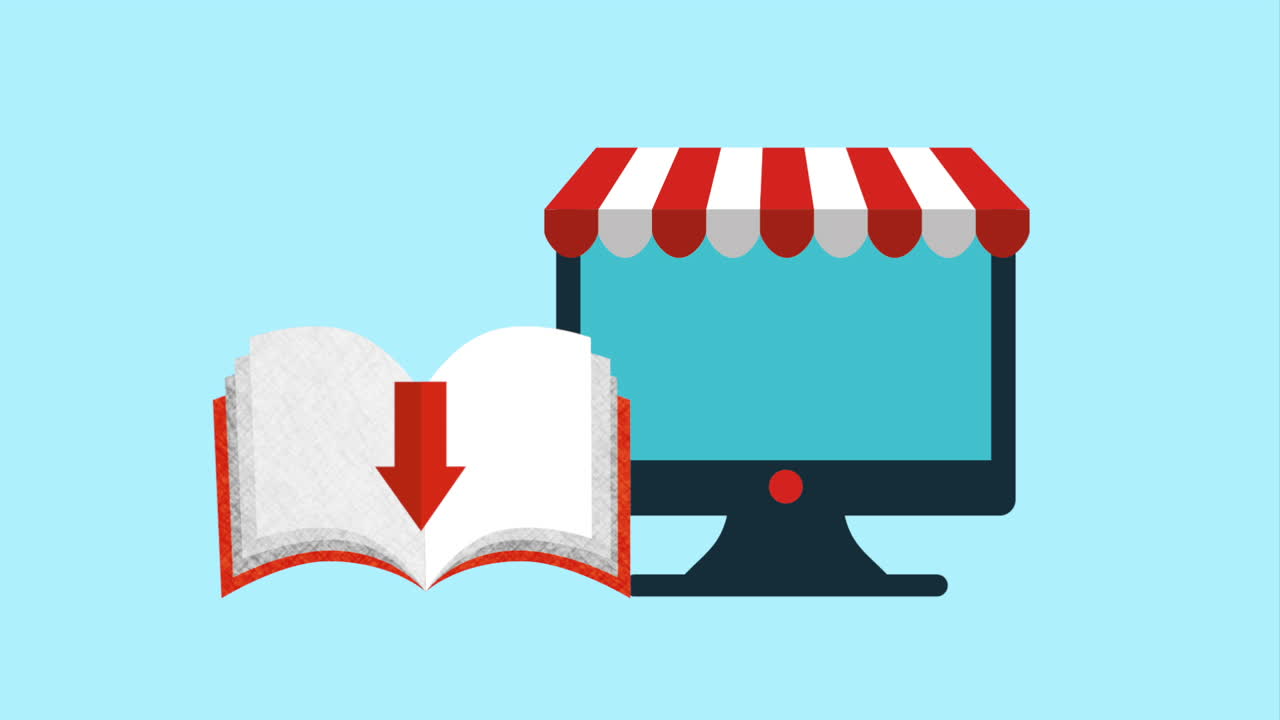 전자 책 기술을 가진 데스크