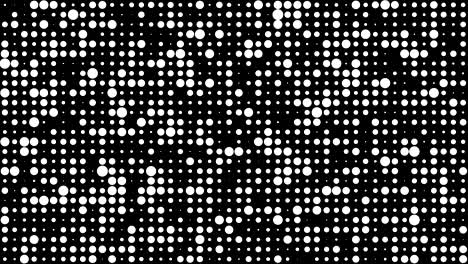 fondo de movimiento de puntos de medio tono, fondo de dibujante de puntos, animación de puntos cómicos de medio tono. 4k