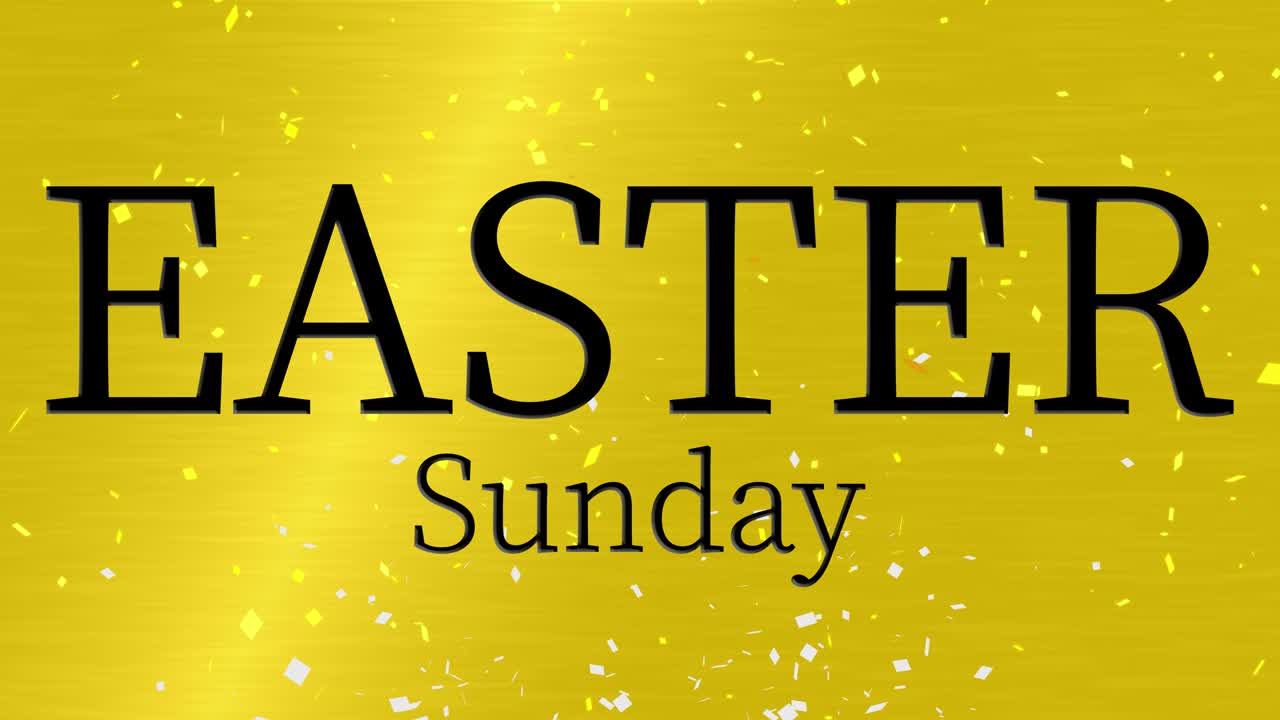 Domenica di Pasqua evento animazione testo motion graphics