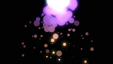 abstract light particles