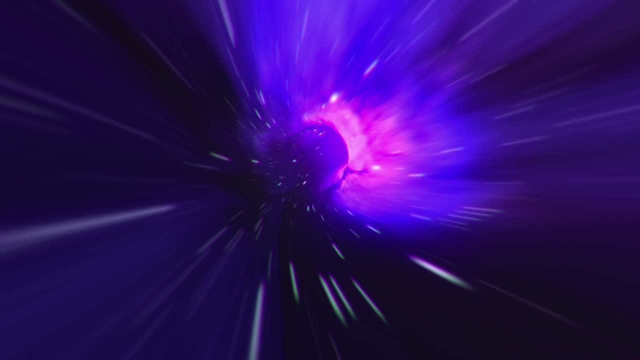 Abstract space wormhole tunnel animation