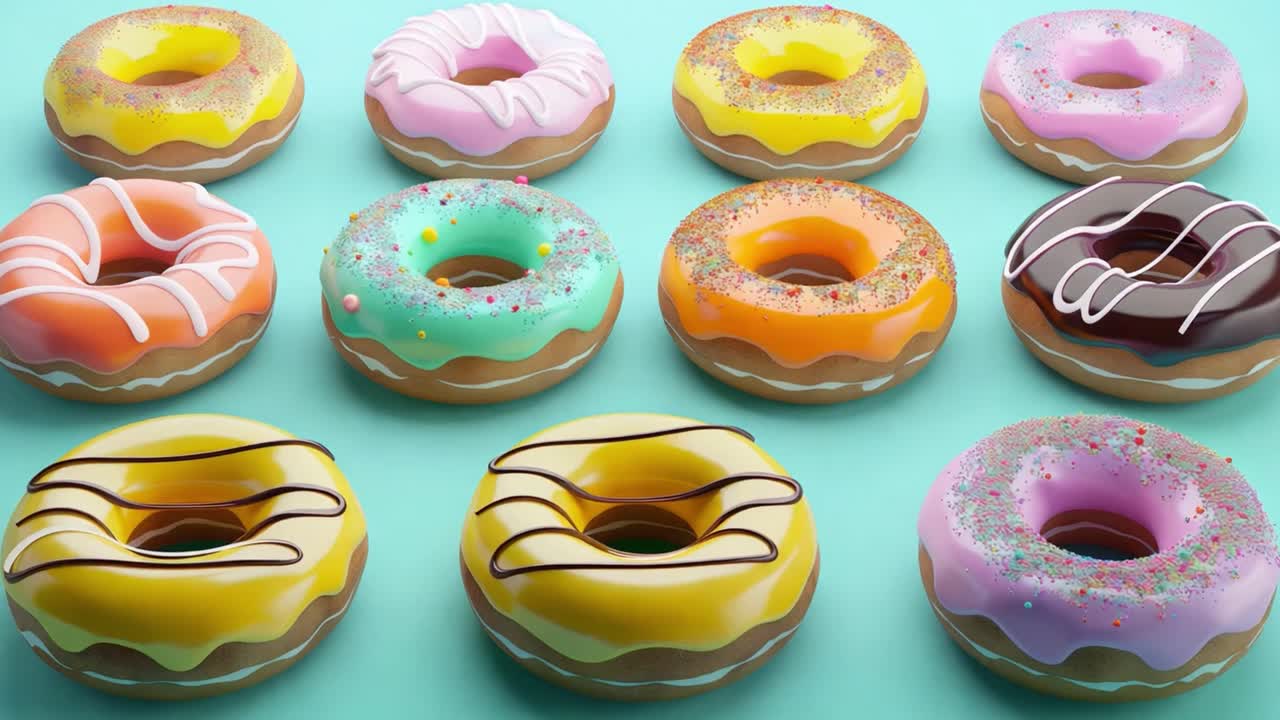 Colorful Assortment of Donuts