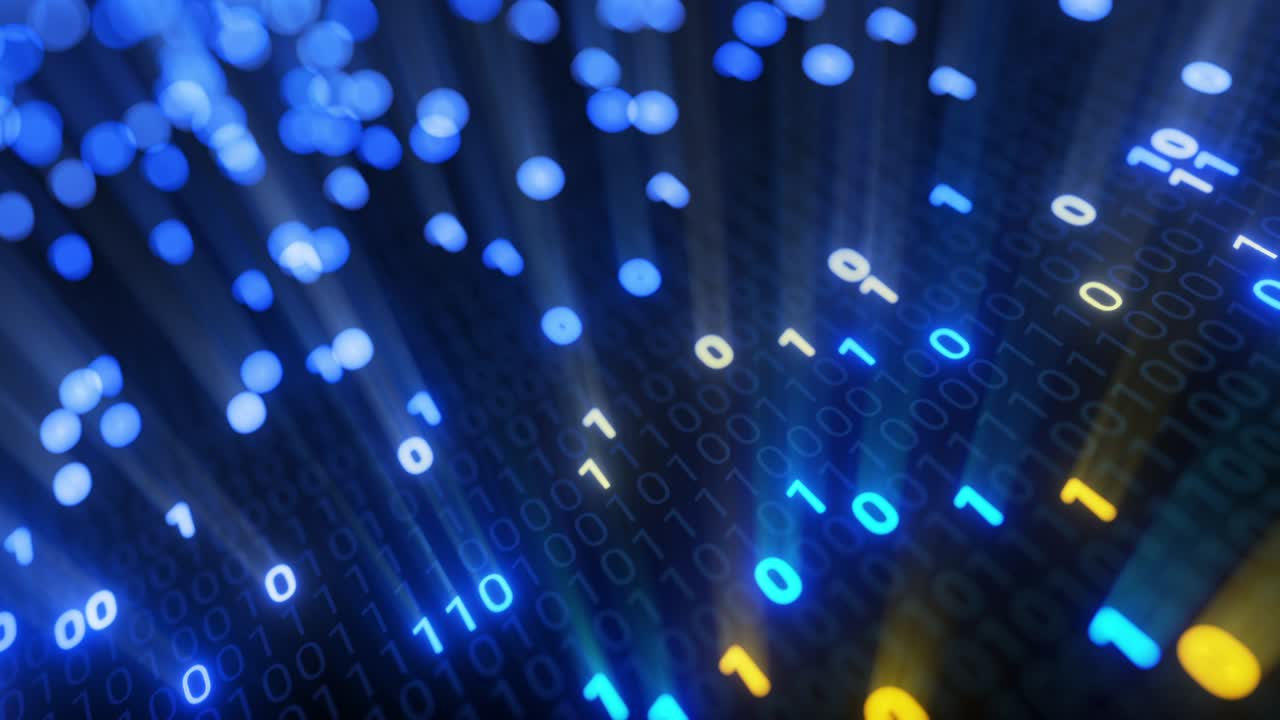 big data cloud computing internet de las cosas iot ai tecnología de red. bucle sin fisuras 4k vj fondo.