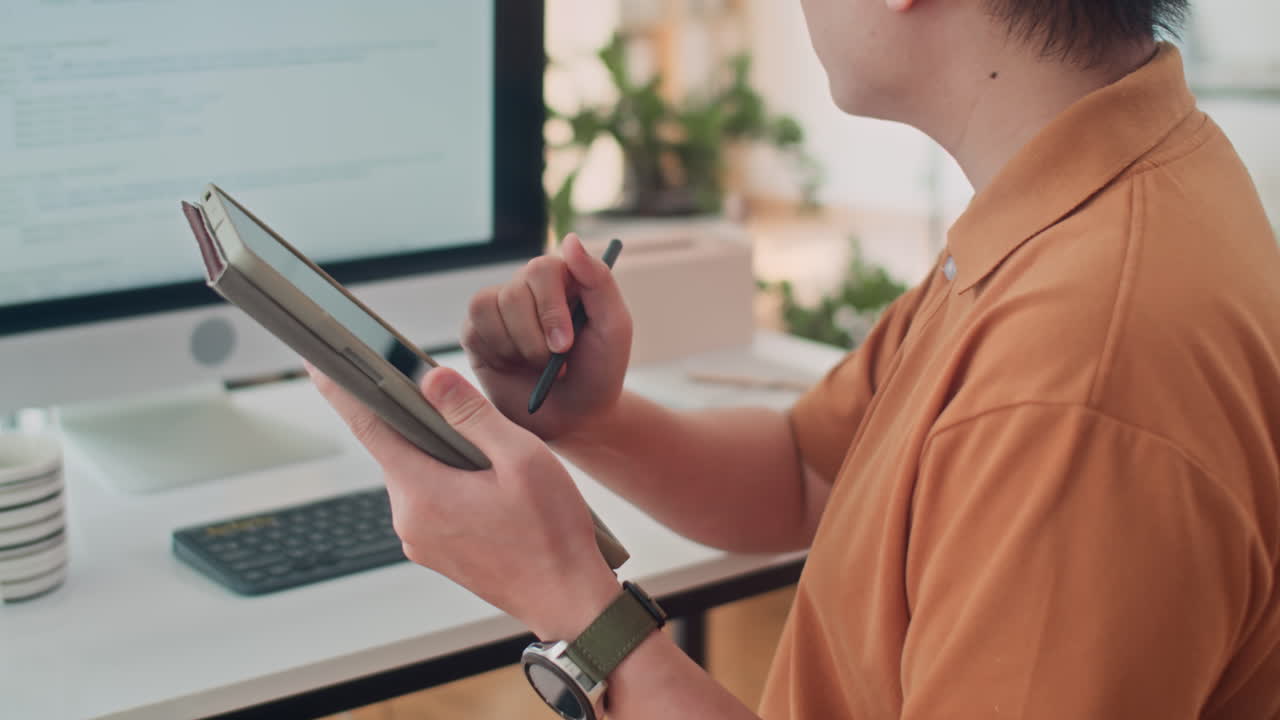 Coder Testing Software Application on PC and Tablet Computer