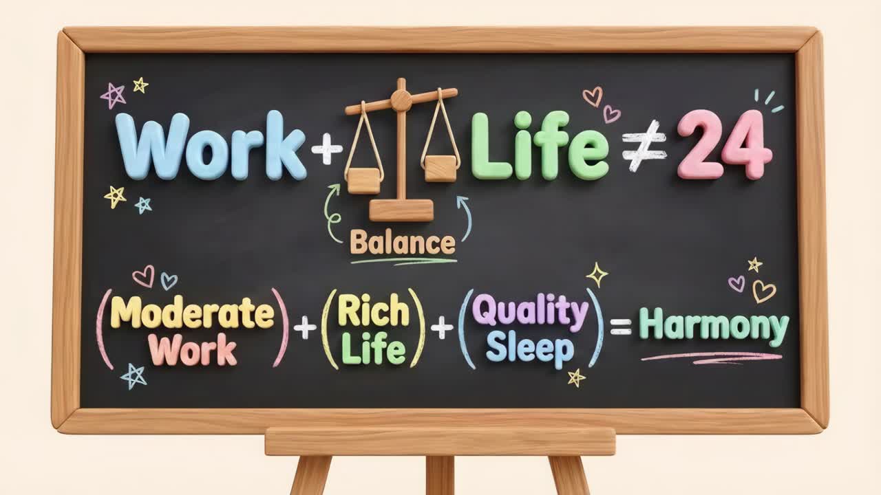 Work-Life Balance Concept: Achieving Harmony Through Moderation, Wealth, and Quality