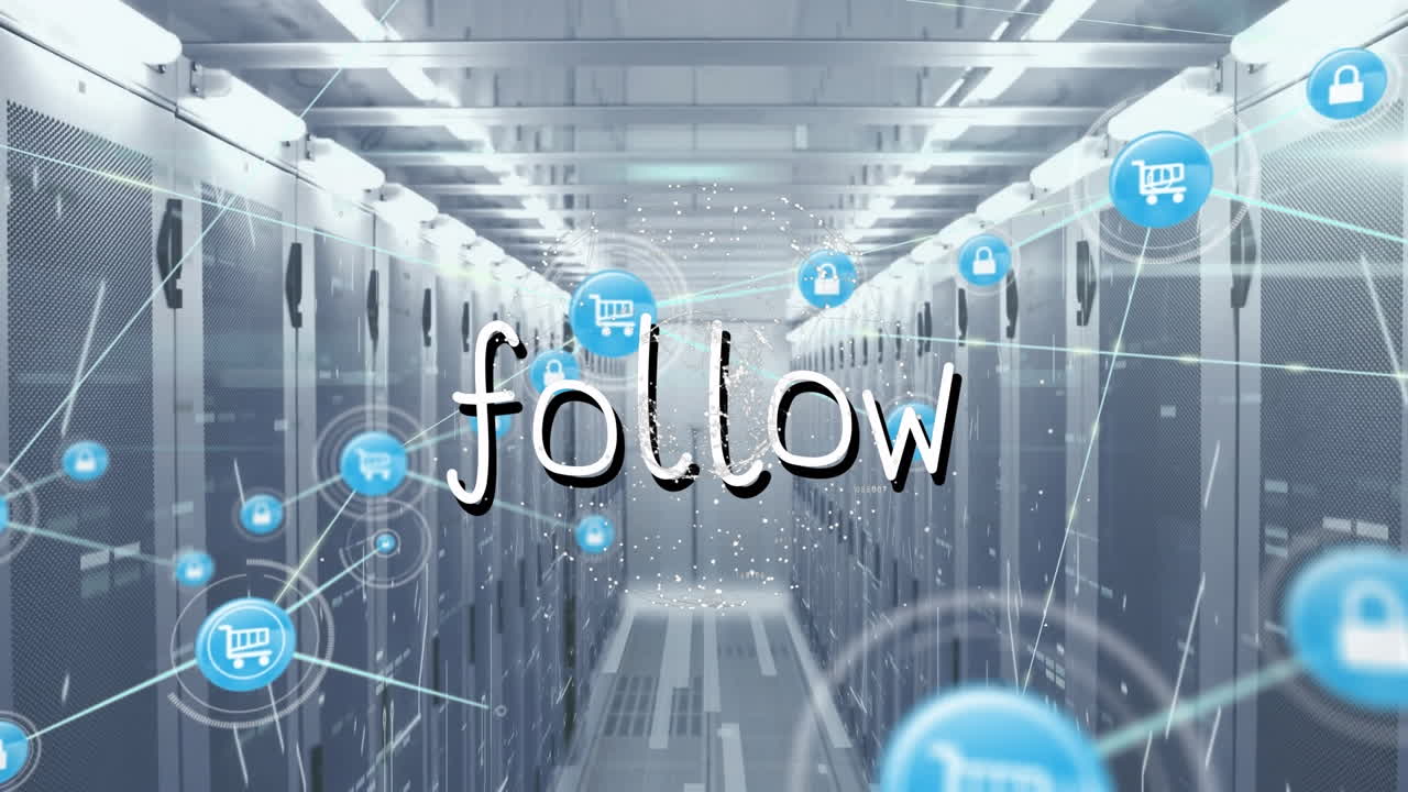 서버를 통해 쇼핑 카트와 연결을 따르는 애니메이션