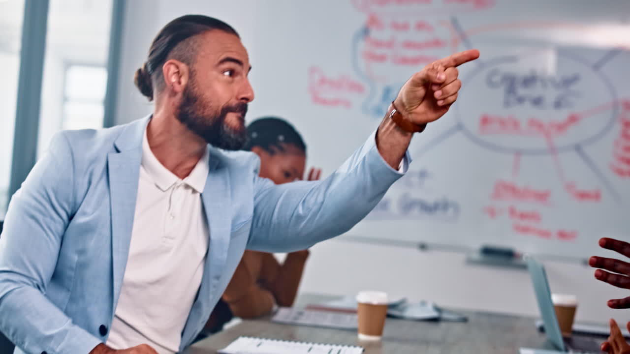 Conflict, fight and angry or frustrated