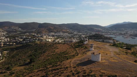 the windmills of ancient bodrum.