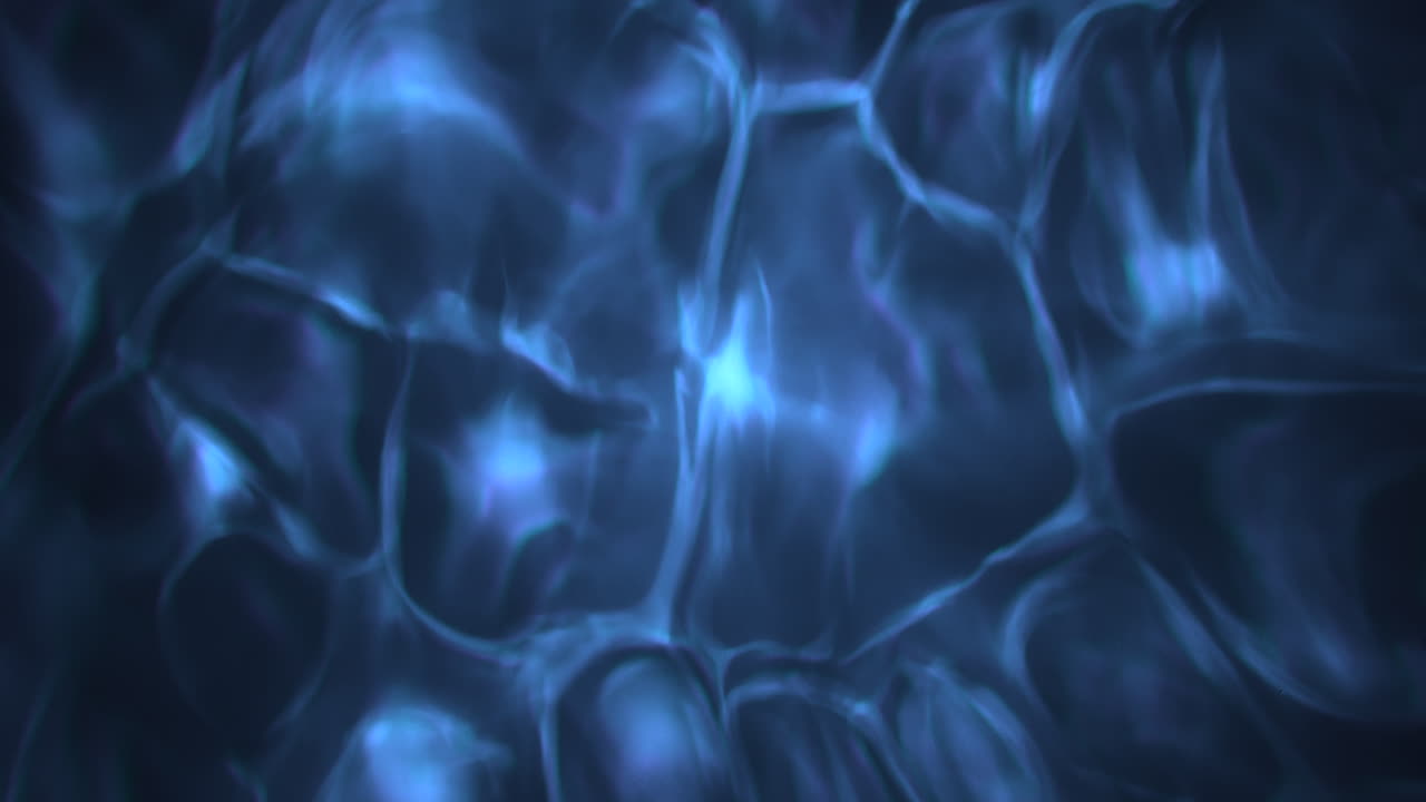 Sfondo acquatico scuro e blu con effetto caustico.