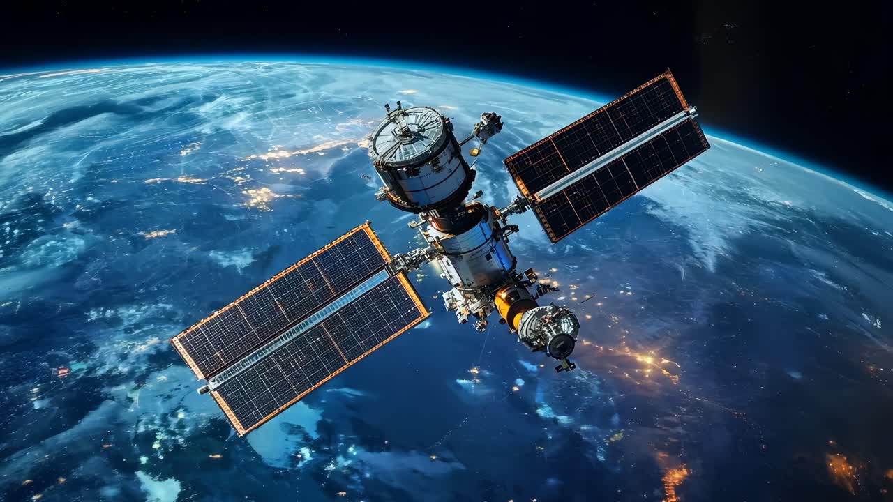 una vista de la estación espacial internacional desde el espacio