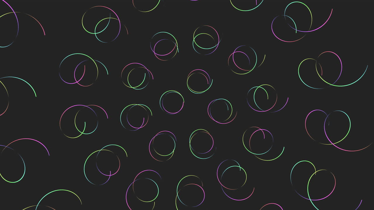 Vibrant and dynamic circular pattern of colorful lines set against a black backdrop, creating an intriguing visual display evoking curiosity and aesthetic appeal