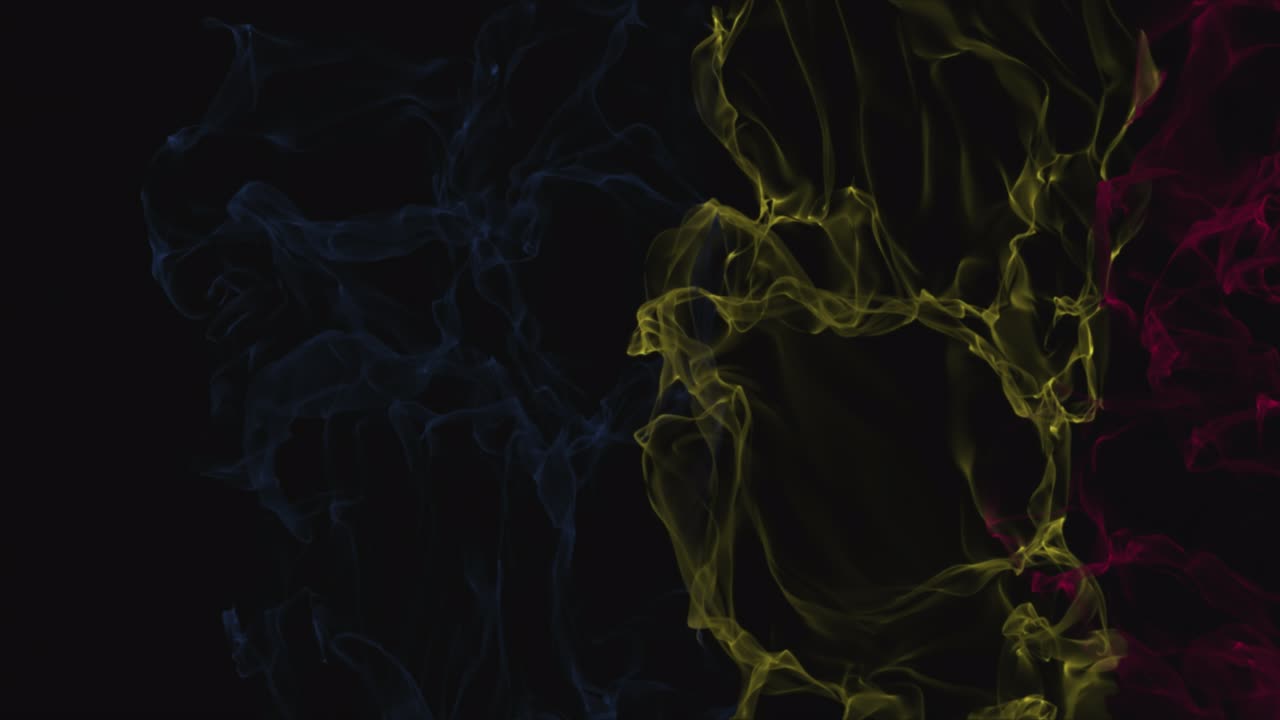 flag Chad turns into smoke. State weakening concept, alpha channel.