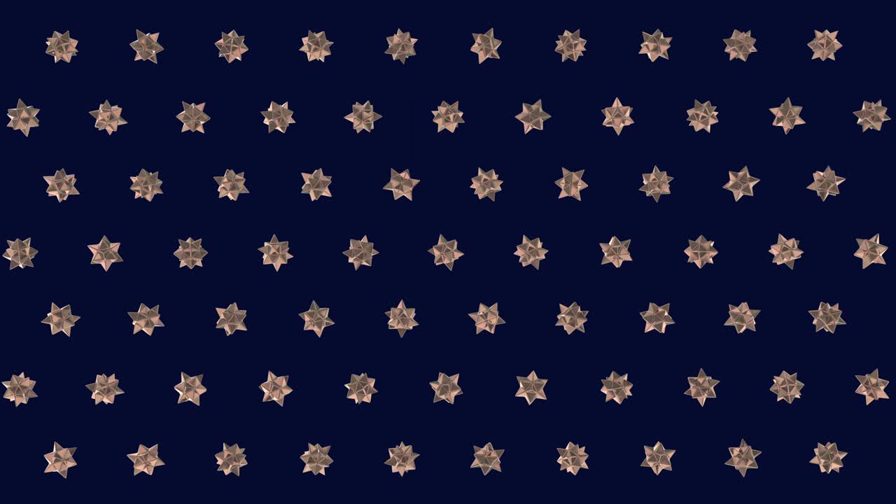 decorative motion background with golden stars