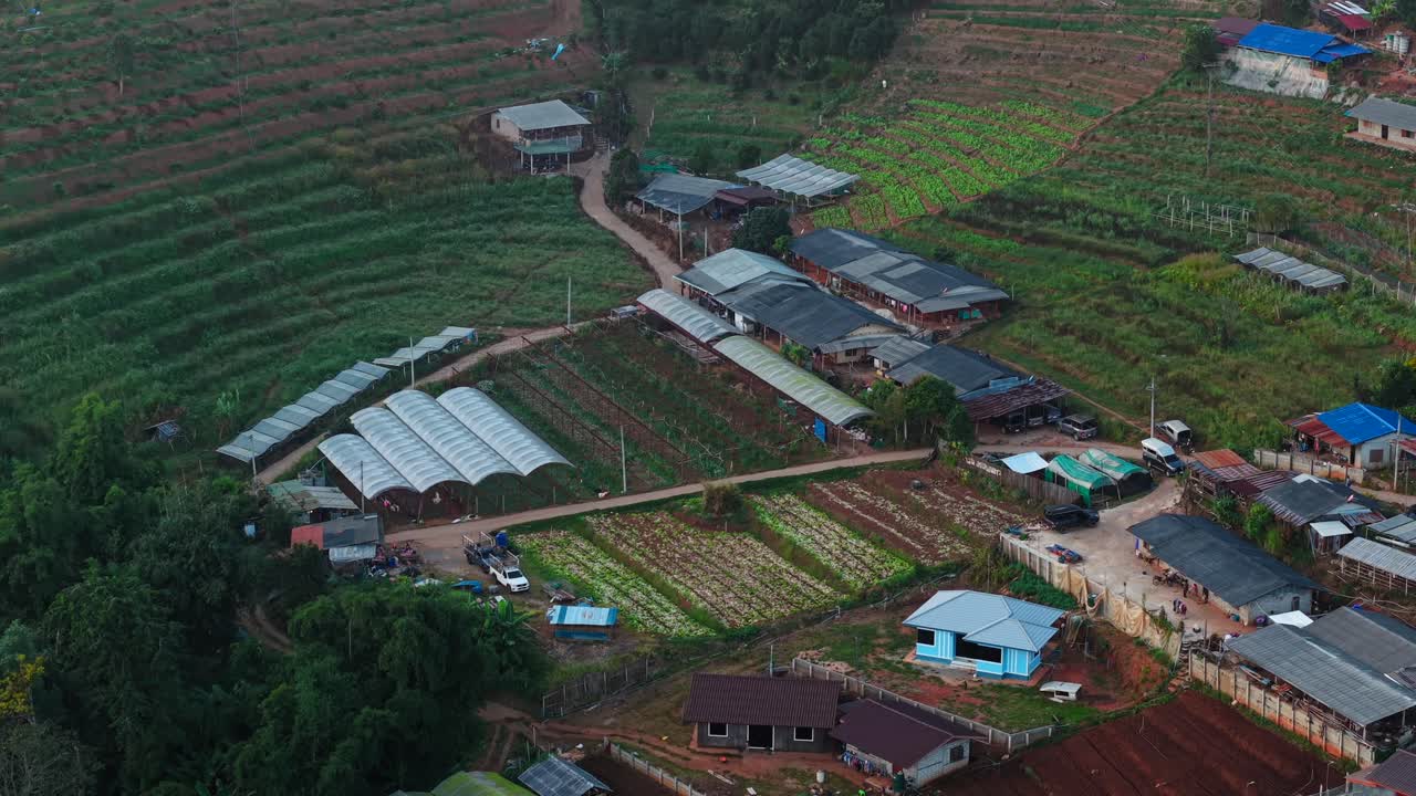 Rural Farmland in the Mountains