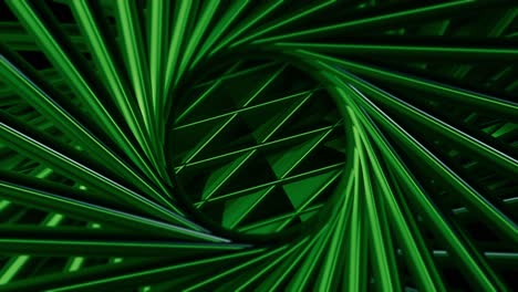 abstract green 3d spiral design