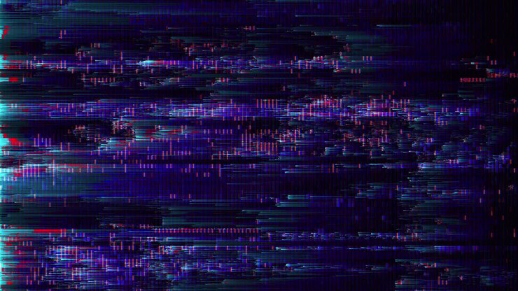 Dynamic Digital Glitch Effect with Abstract Pixel Noise