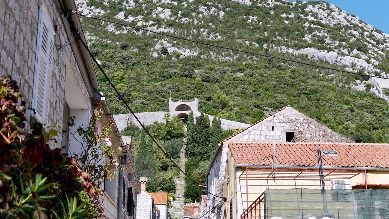 The small town Ston in Dalmatia Region, Croatia, Europe