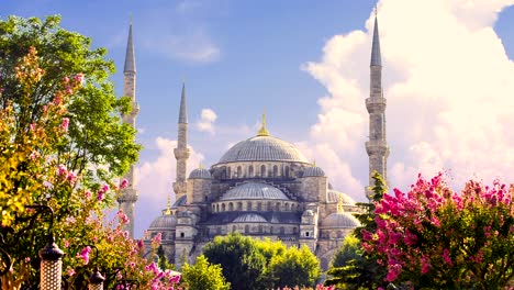 cinemagraph - la mezquita del sultán ahmed (mezquita azul), estambul, turquía.