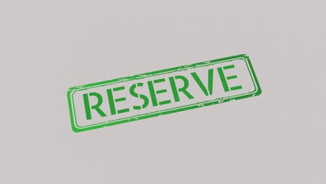 sello de reserva