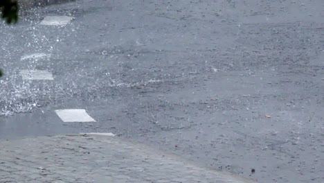 rain in the city