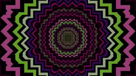 Animation-of-mega-sale-in-white-text-over-moving-pink-and-green-kaleidoscopic-shapes