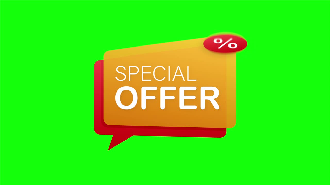 Offerta Speciale stile grunge rosso. Etichetta sconto. Illustrazione stock