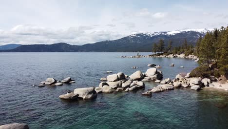 lago tahoe invierno, viajes, turismo; tiro inverso aéreo