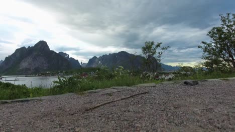 lofoten archipelago islands aerial footage