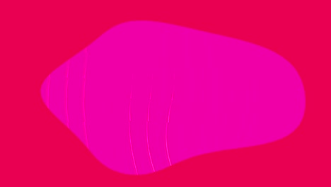 smooth color background in red with a geometric image in the center that is moving sinuously with space to write and transmit a message in pink color