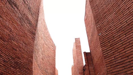 sequential collapse of a tall brick structure