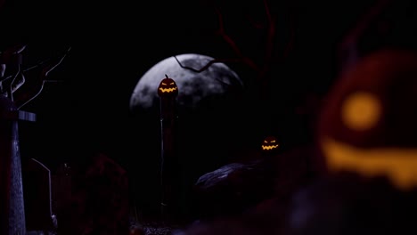 happy halloween night background animation