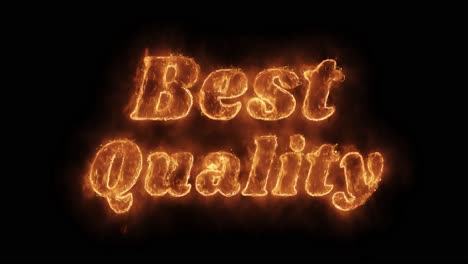 best quality - fire text effect