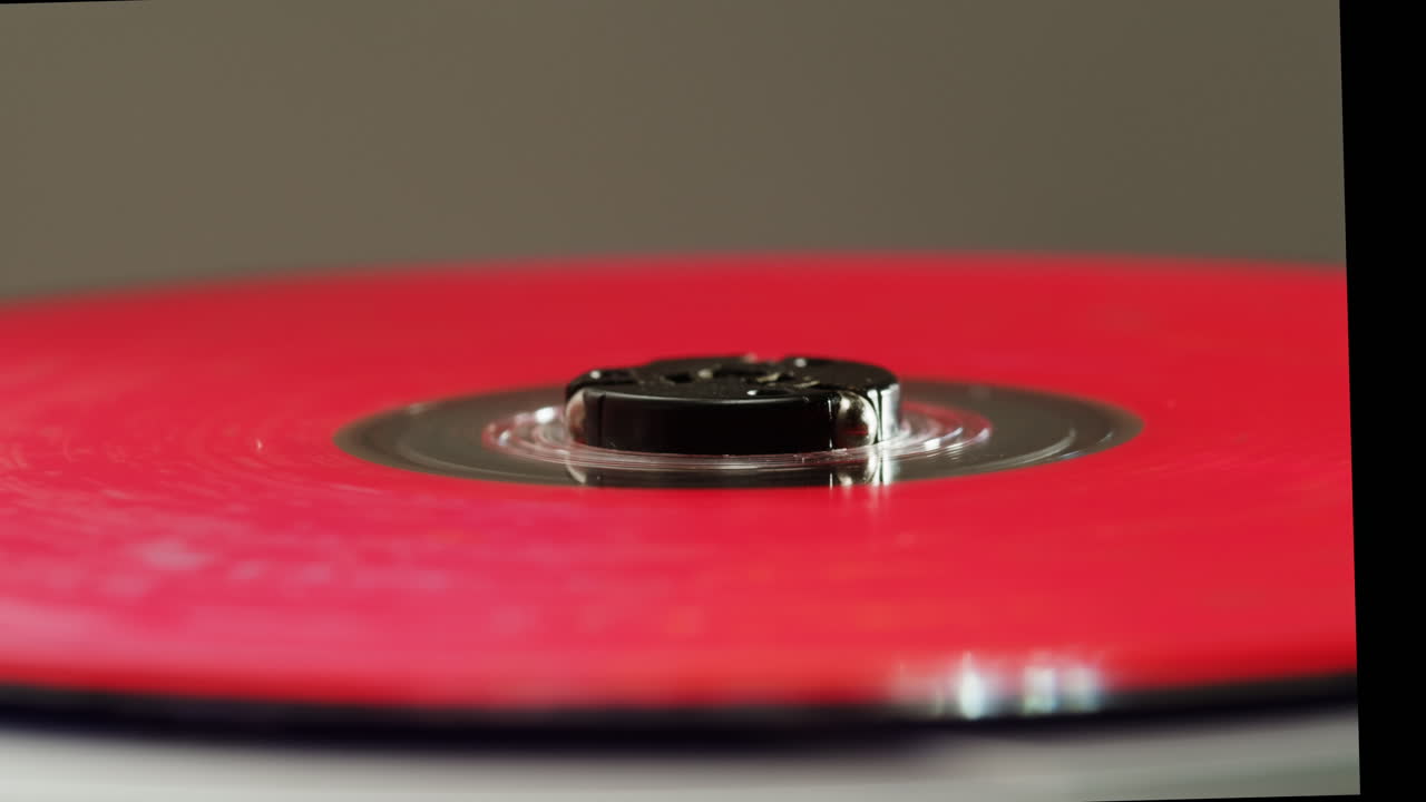 Vintage cd music player close-up. Using portable music player for listening with compact disc