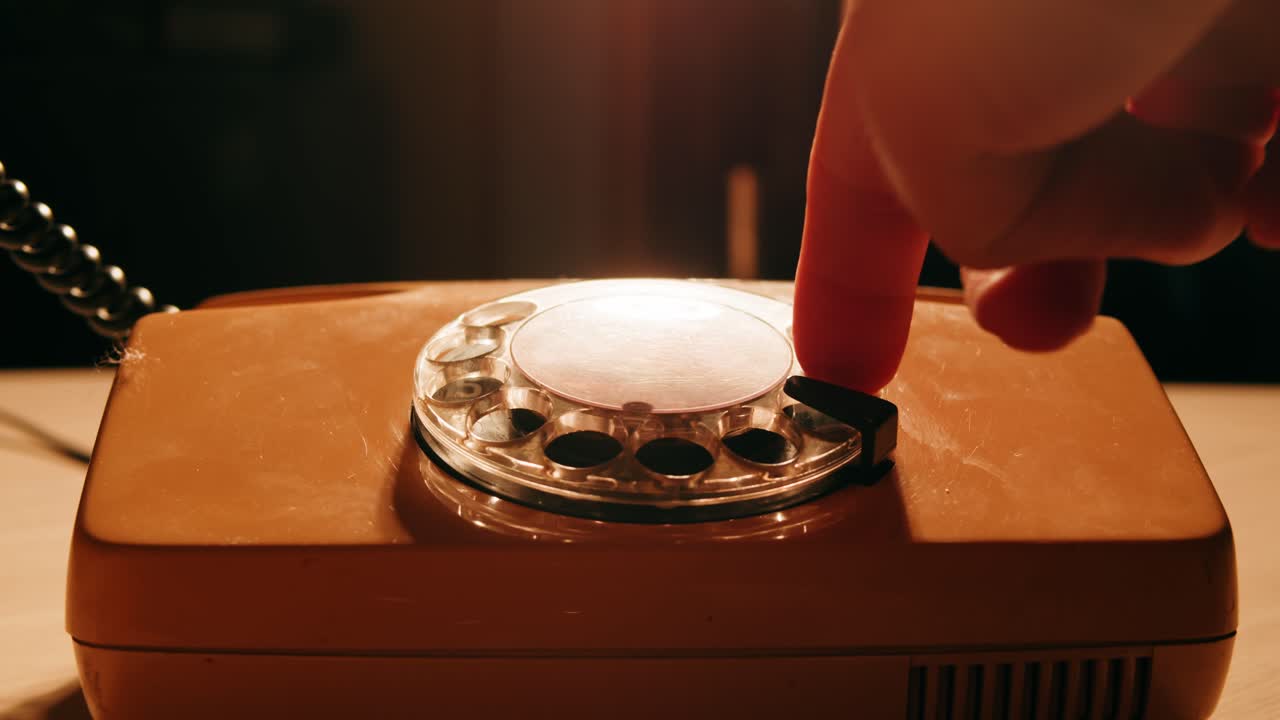 Retro vintage phone, A yellow rotary telephone is displayed on a wooden desk, adding a nostalgic touch