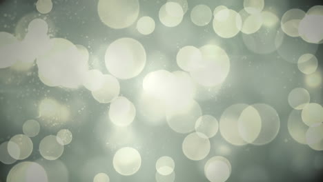animación de luces de navidad bokeh brillantes parpadeando sobre el humo en el cielo nocturno
