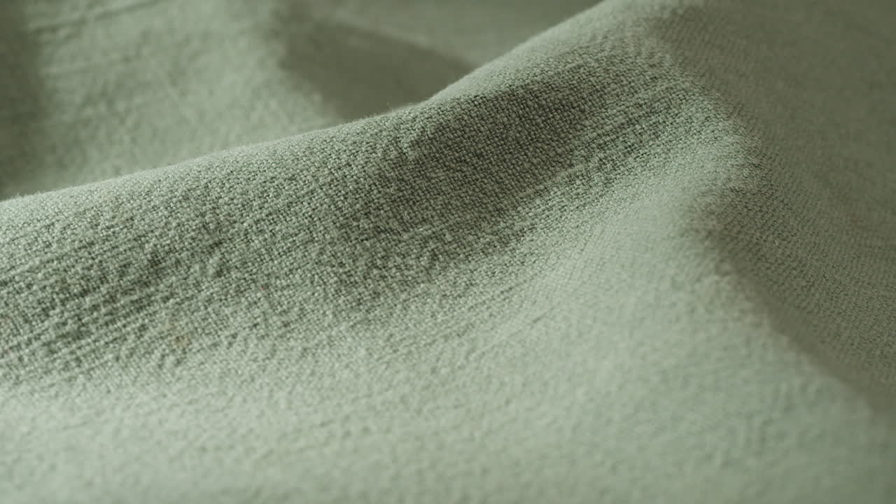 Close-up of green fabric texture