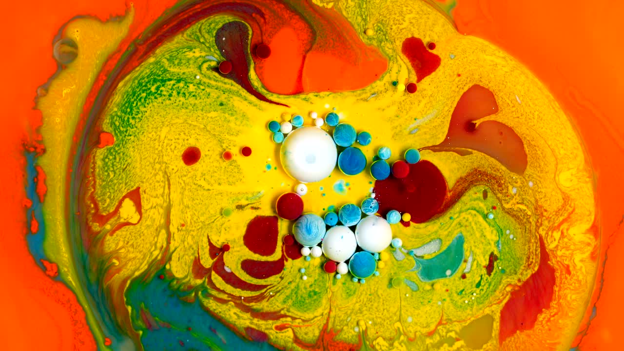 colores en movimiento, efecto líquido, burbujas de jabón
