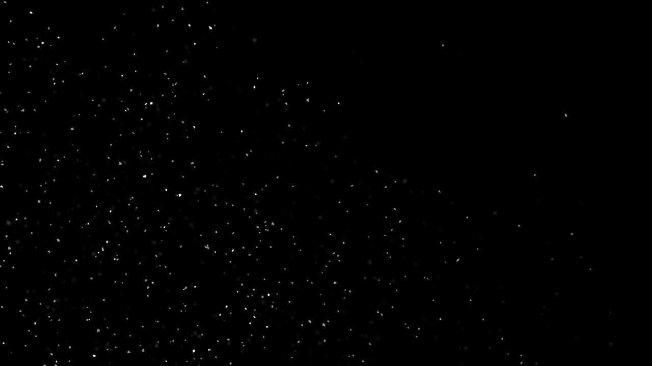 Abstract Particles on Black and Green Background