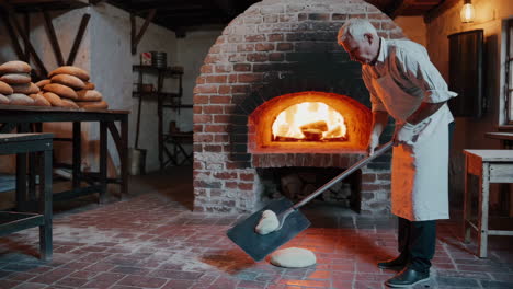 Baker Working in a Historic Bakery