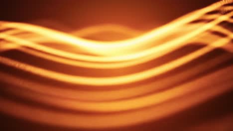 warm orange light flows in smooth waves, creating an abstract pattern that captivates and intrigues viewers. the soft, fluid motion offers a soothing atmosphere, perfect for relaxation.