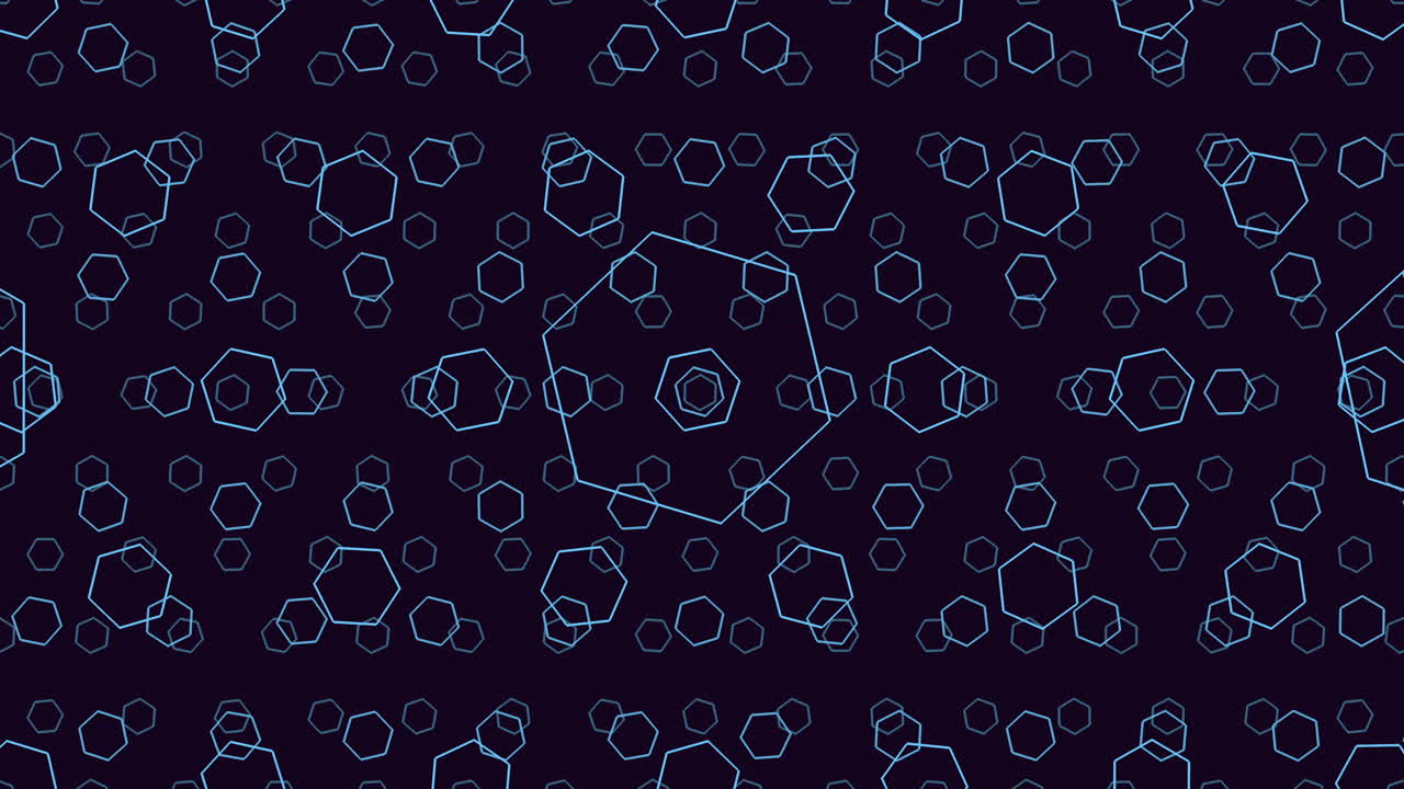Symmetrical blue circle pattern with interconnected circles
