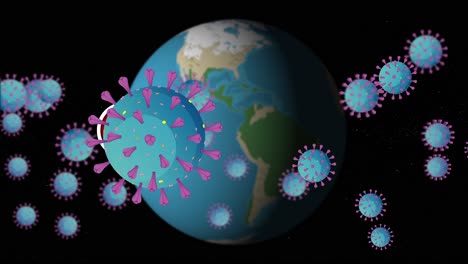 visual representation of covid-19 spreading worldwide