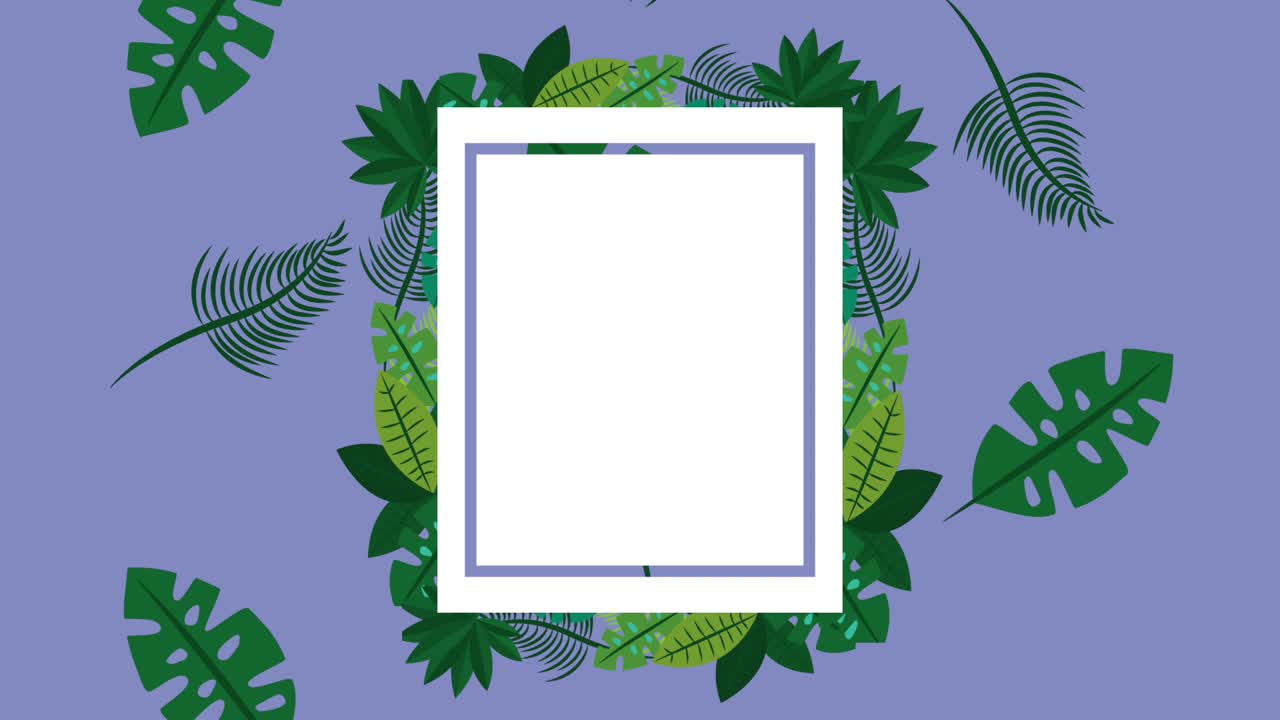 夏の熱帯のテンプレート